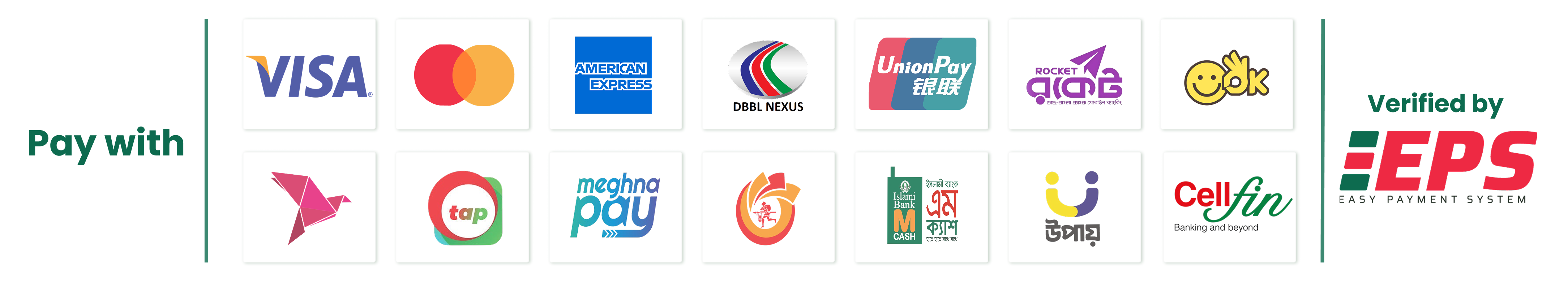 EPS Payment Gateway - Accepted payment methods